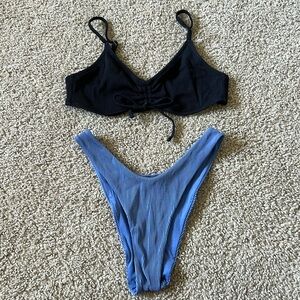 aerie ribbed bikini set